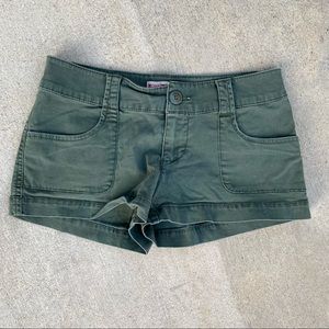 Army Green Cotton Mossimo Shorts